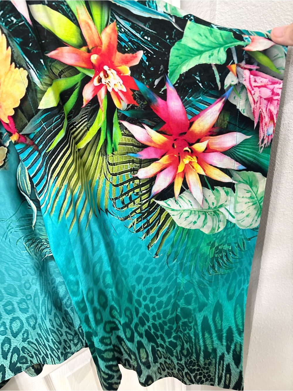 2 Pc. CHICO’S Tropical Print Set-tank & Jacket-Chico’s sz 1 or 8-10 LIGHTWEIGHT - Picture 5 of 9